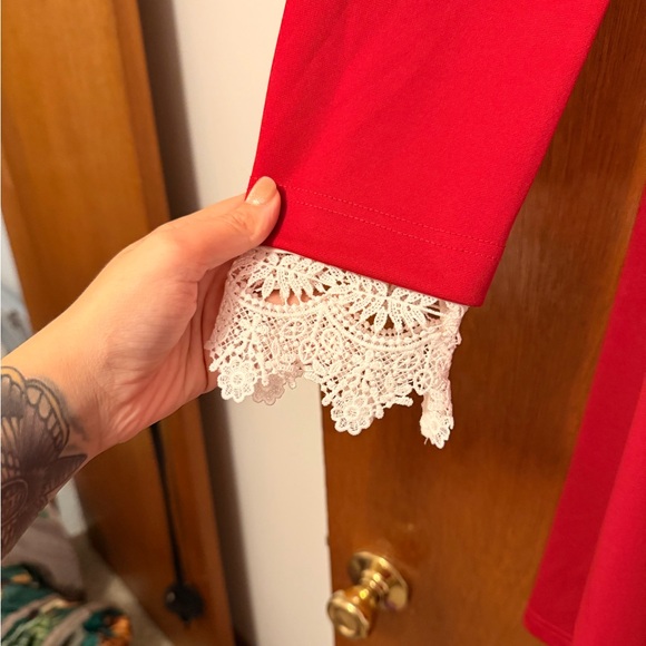 Hell bunny brand retro red lace dress - Picture 4 of 8